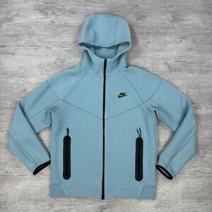 Nike Tech Fleece Windrunner Men’s M Full Zip Hoodie Jacket FB7921-464 Turquoise